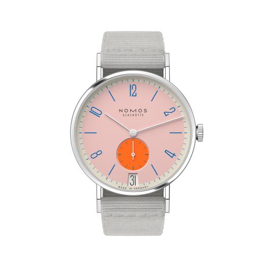 NOMOS Glashütte - Tangente 38 Datum Flamingopink 